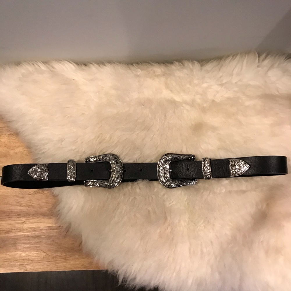 B-Low the belt double western buckle belt